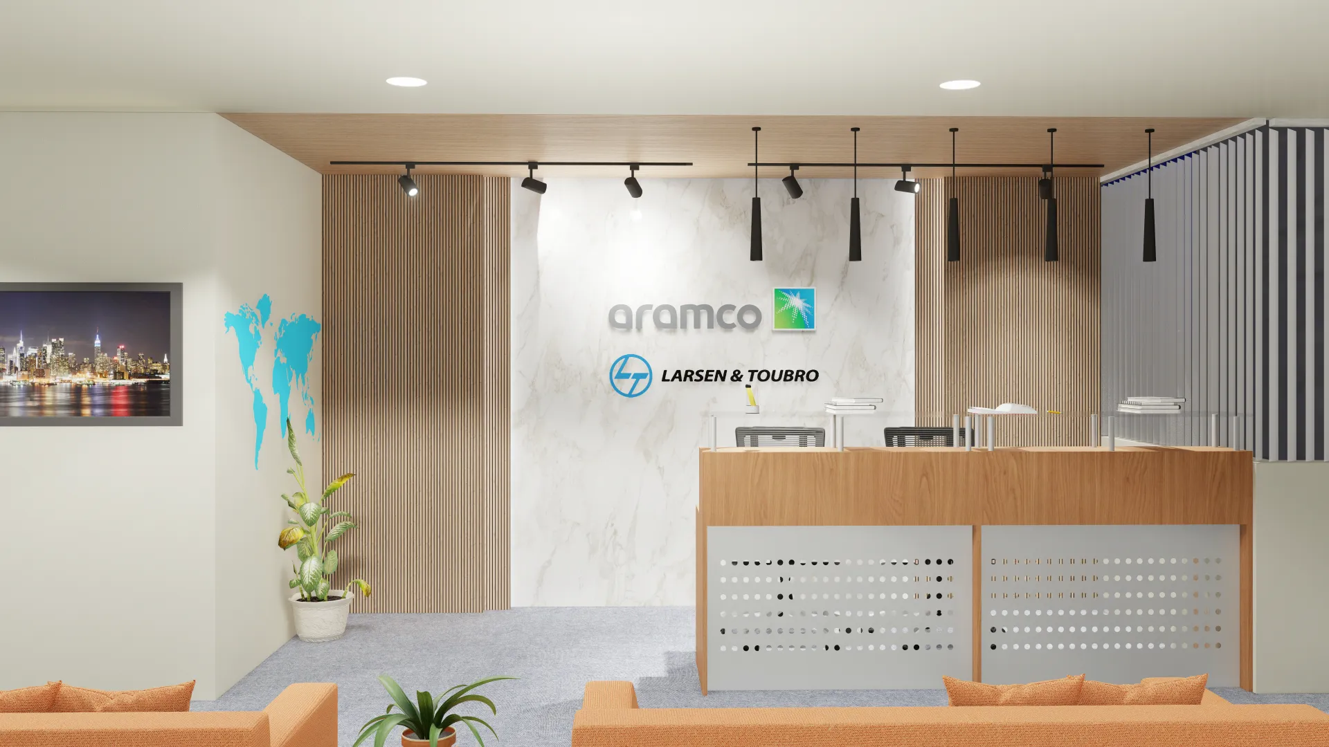Saudi Aramco Office at L&T SEZ - Reception
